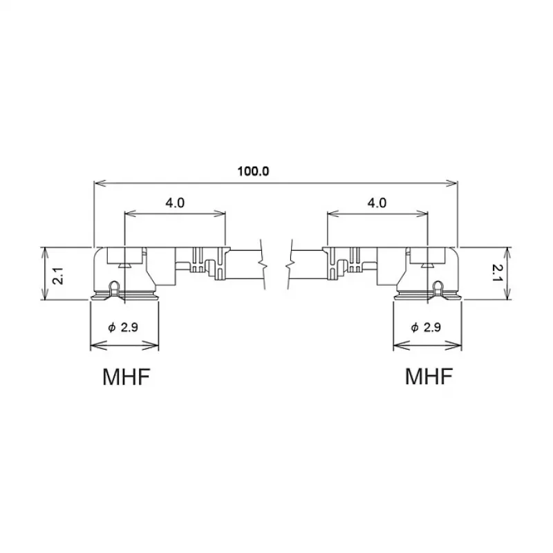 Koaksiālais kabelis DeLOCK 89607 0,5 m MHF (I-PEX) melns zelts