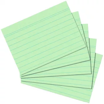 Index Card Herlitz 1150655 Zaļa 100 loksnes 1 gab.