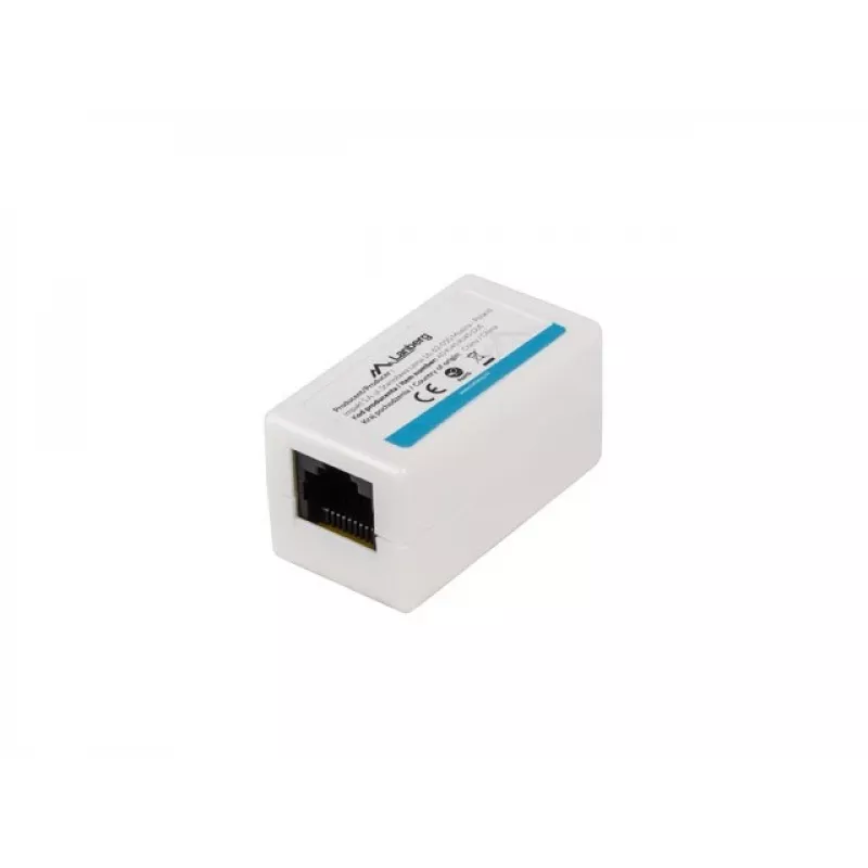 Tīkla sadalītājs LANBERG AD-RJ45-RJ45-OU6 — balts RJ-45 1 ieeja uz 1 izeju