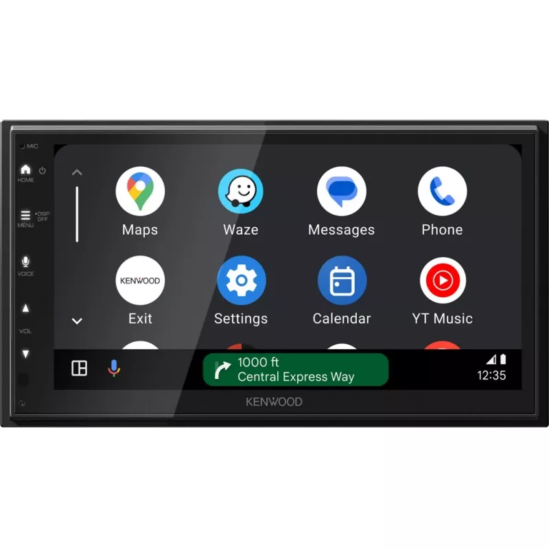 Kenwood double-DIN moniceiver Android Auto, Apple CarPlay, DAB+ uztvērējs, savienojums aizmugures skata kamerai