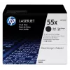 HP 55X 2 iepakojumi lielas ietilpības melns oriģinālais LaserJet tonera kārtridžs