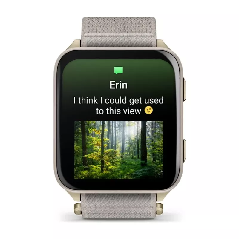 Viedpulkstenis GARMIN Venu X1 — 5,08 cm (2 collu) AMOLED 448×486 pikseļi, skārienekrāns, Wi‑Fi, GPS, neilona siksniņa, 34 g