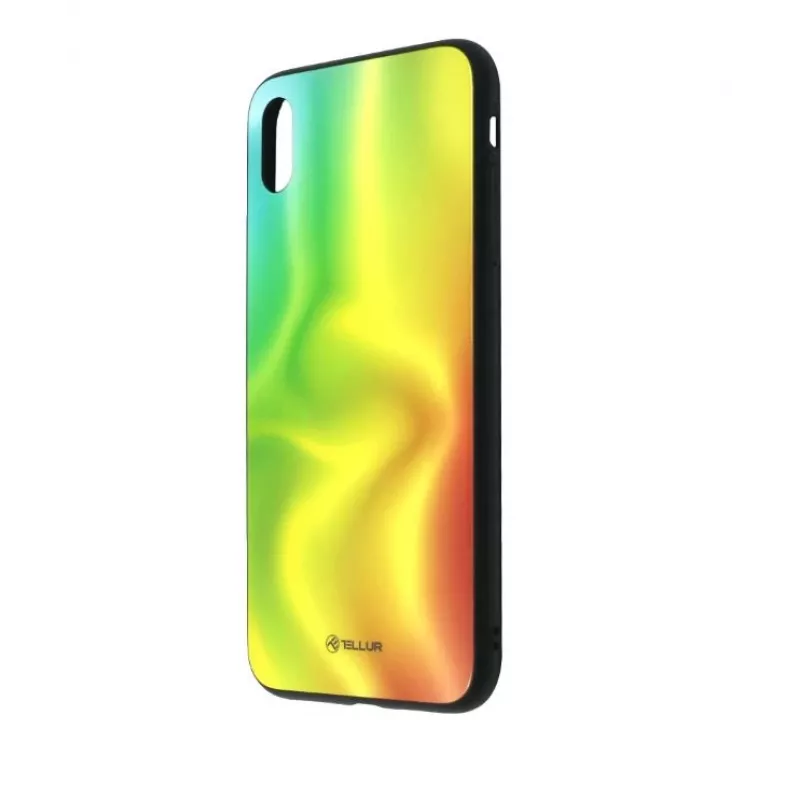 EkRāna aizsargstikls Tellur iPhone XS Max — apdrukāts zīda apdare