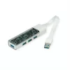 ROLINE mobils USB 3.2 Gen 1 centrmezgls, 4 porti, A+C savienojuma kabelis