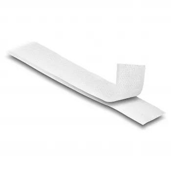 DeLOCK lieljaudas āķa un cilpas lente 5m x 20mm balta