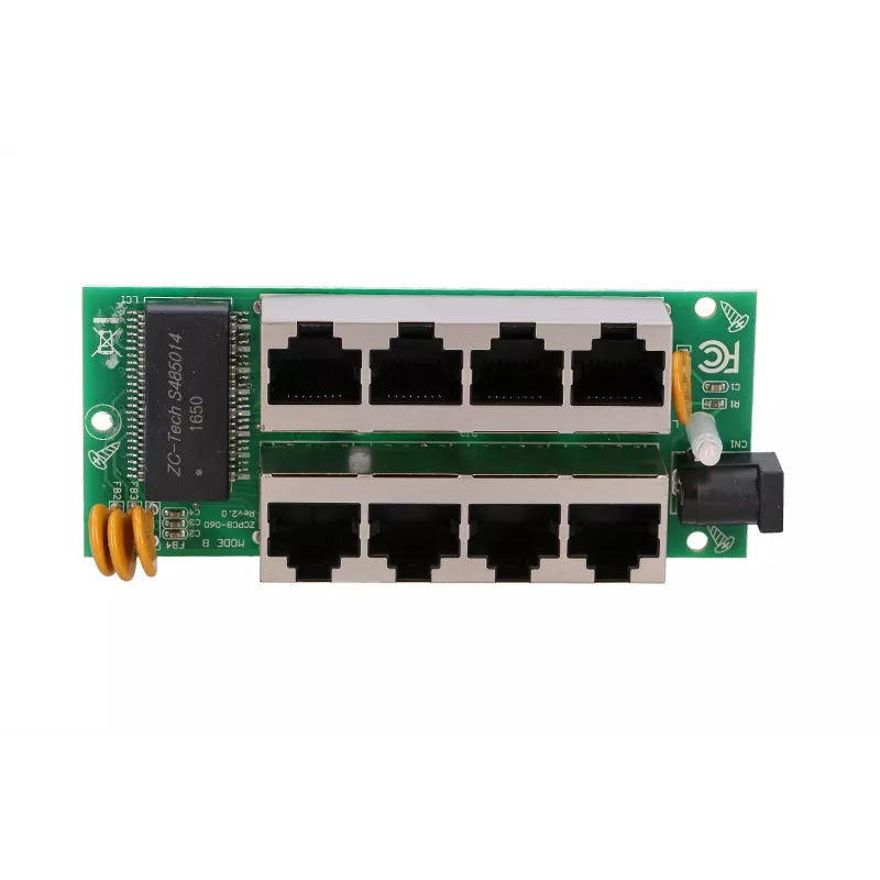 PoE injektors Extralink Gigabit 4 portu, 4x 1000Mb/s RJ45, 48V, zils/melns