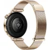 Viedpulkstenis HUAWEI WATCH GT5 41 mm — 1,32 collu AMOLED, 466×466, 323 mAh, nerūsējošā tērauda korpuss, zelta siksniņa