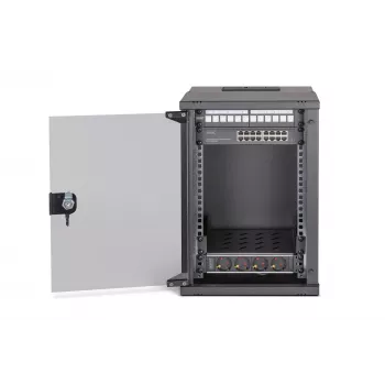 Sienas skapis Digitus DN-49103-SET 9U 315 x 300 mm Melns