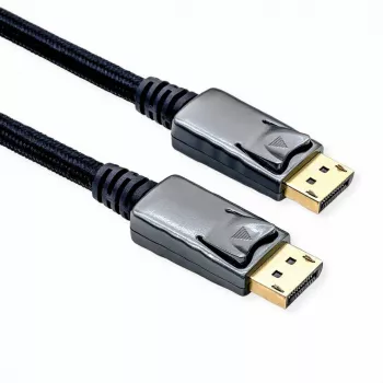 ROLINE 11.04.5866 DisplayPort kabelis 1 m Melns - Sudraba (11.04.5866)