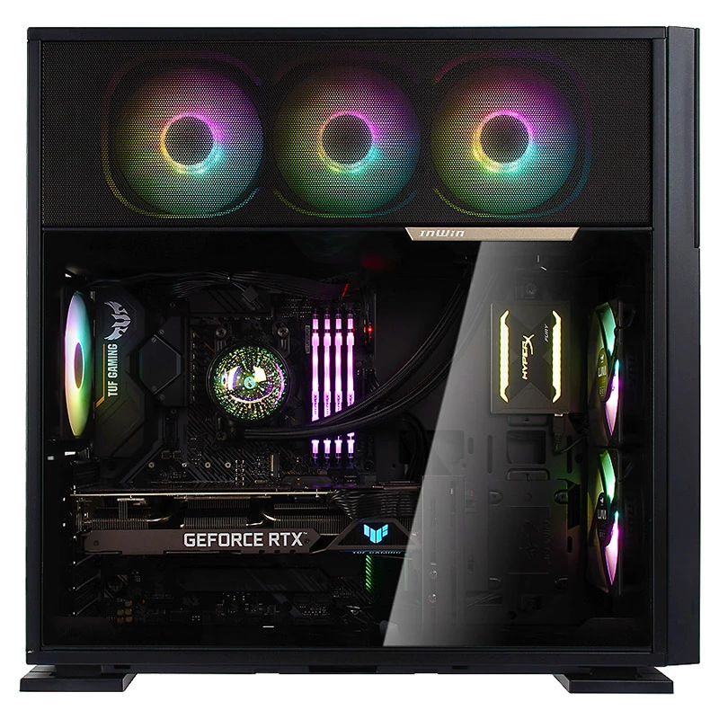 Datorkorpuss In Win IW-CS-515BLK-1AL120 Midi tornis melns