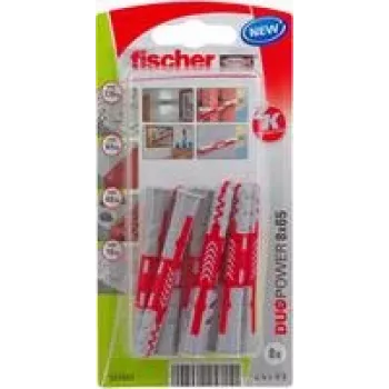 Fischer DuoPower 8 x 65 K NV sienas dībelis 65 mm 537651 1 komplekts (537651)