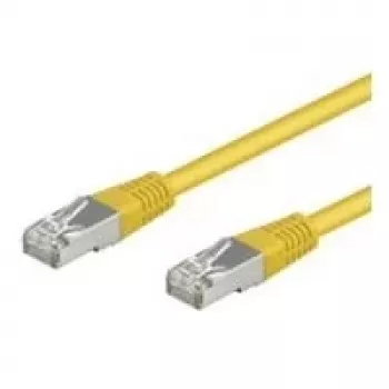 Wentronic Goobay CAT 5e komutācijas kabelis, F/UTP, dzeltens, 5 m - CCA vara maisījums (50168)
