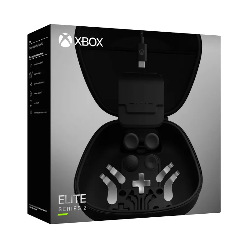 Spēļu kontrollera piederums Microsoft Xbox Elite Wireless Controller Series 2 Complete Component Pack melns sudrabains