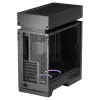 Galddatora korpuss DeepCool CL6600 Melns — atbalsta ATX/PS2/SFX/SFX-L PSU, 140 mm priekšējos ventilatorus, 120/140 mm augšējos/aizmugurējos, 2,5/3,5 collu diskus