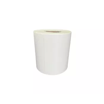 Termoetiķetes BESTPAK 32×25 mm, HotMelt līme — 5 ruļļi pa 1,000 (kopā 5,000), baltas