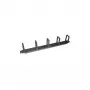 LogiLink kabeļu vadotnes plāksne sadales skapim - RAL 9005 - 1U - 48,3 cm (19 collu)