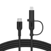 USB kabelis Belkin BoostCharge Pro 1,5 m USB C USB C/Lightning Melns