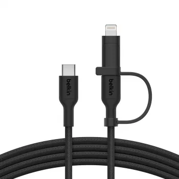 USB kabelis Belkin BoostCharge Pro 1,5 m USB C USB C/Lightning Melns