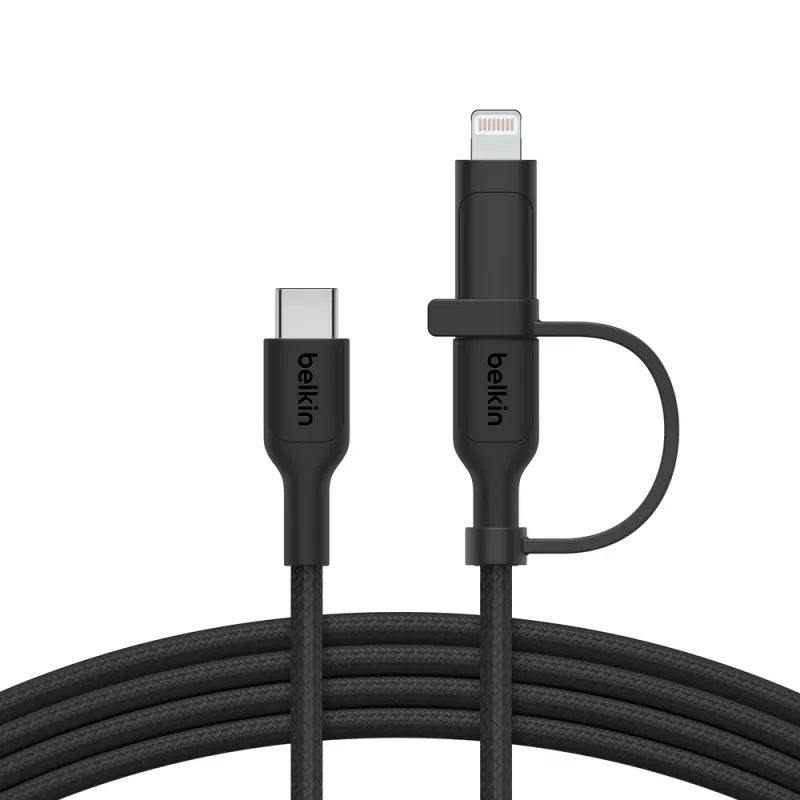 USB kabelis Belkin BoostCharge Pro 1,5 m USB C USB C/Lightning Melns