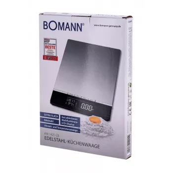 Bomann KW 1421 CB - LCD - melna - nerūsējošais tērauds - 160 x 230 x 18 mm - 18 mm - AAA - nerūsējošais tērauds (614211)