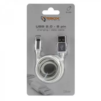 Sbox USB 2.0 8 Pin IPH7-S sudraba