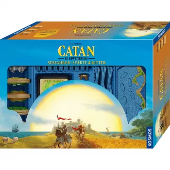 Galda spēle Kosmos KOO Catan 3D – Seefahrer + Cities & Knights paplašinājumu komplekts