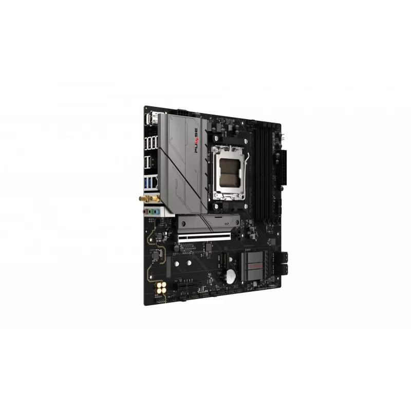 Mātesplate Sapphire PULSE B850M WIFI — AMD B850 micro ATX, Socket AM5, DDR5 līdz 7600 MHz, 4 DIMM, 192 GB, Wi‑Fi 6, 2.5GbE