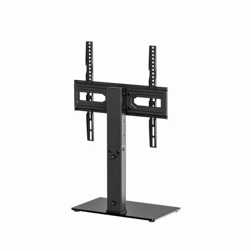 Grīdas TV statīvs GEMBIRD TVS-D65S-01 32–65 collu televizoriem, regulējams augstums, slīpums, VESA līdz 400x400, maks. slodze 40 kg