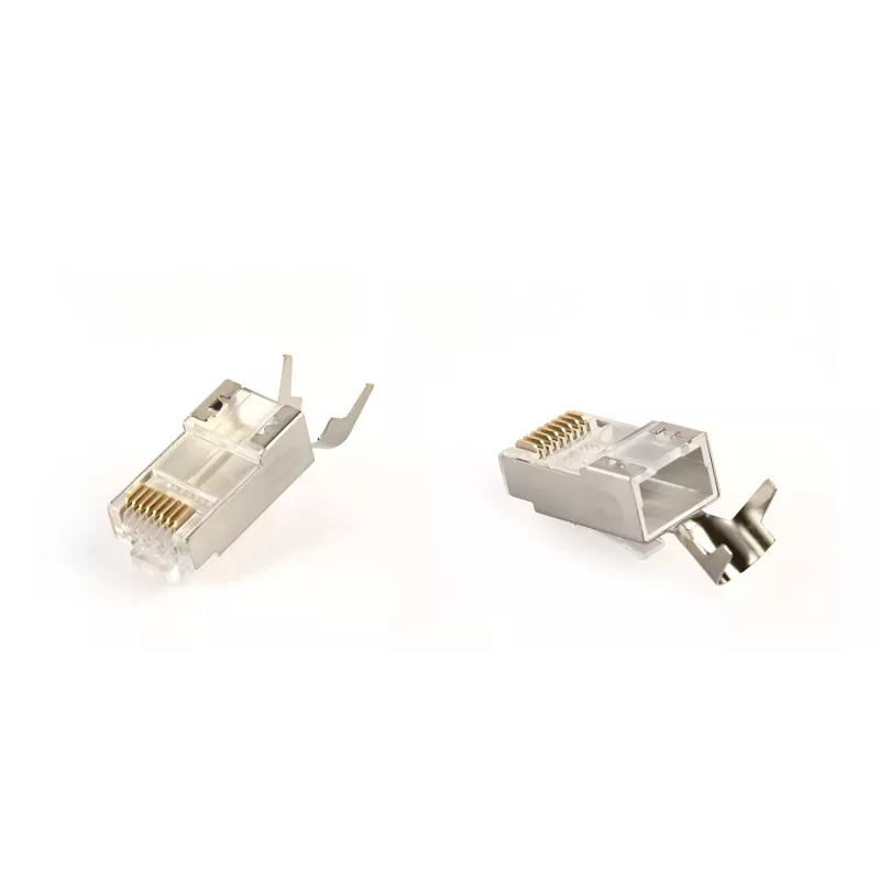 RJ45 savienotāji GEMBIRD CAT7 8P8C zelta pārklājums 15µm FTP/SFTP iepakojumā pa 50