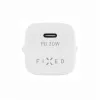 Pārnēsājams USB-C ceļojumu lādētājs FIXED FIXC30M-C-WH 30W kompakts dizains