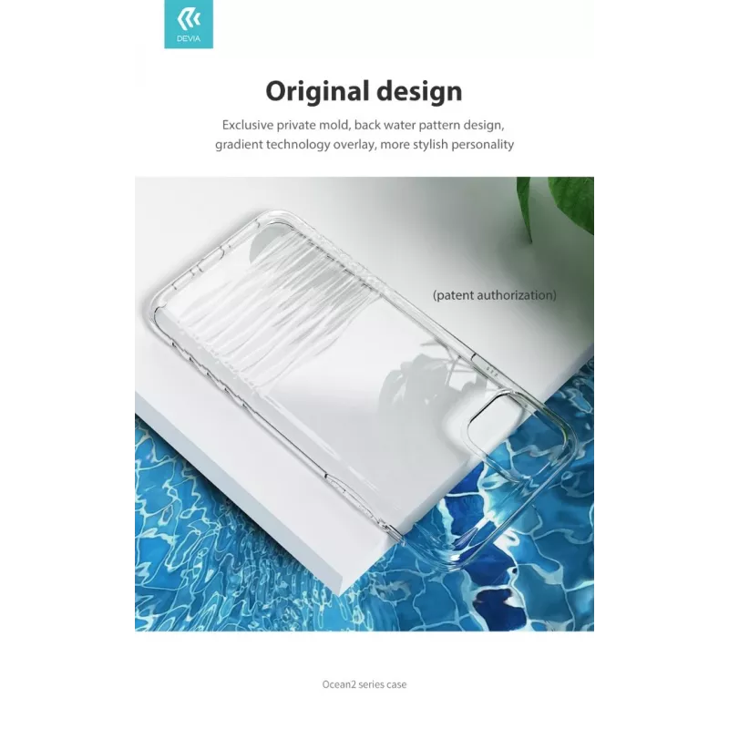 Aizsargmaciņš telefonam Devia Ocean2 sērija iPhone 11 Pro, caurspīdīgs, plāns caurspīdīgs dizains