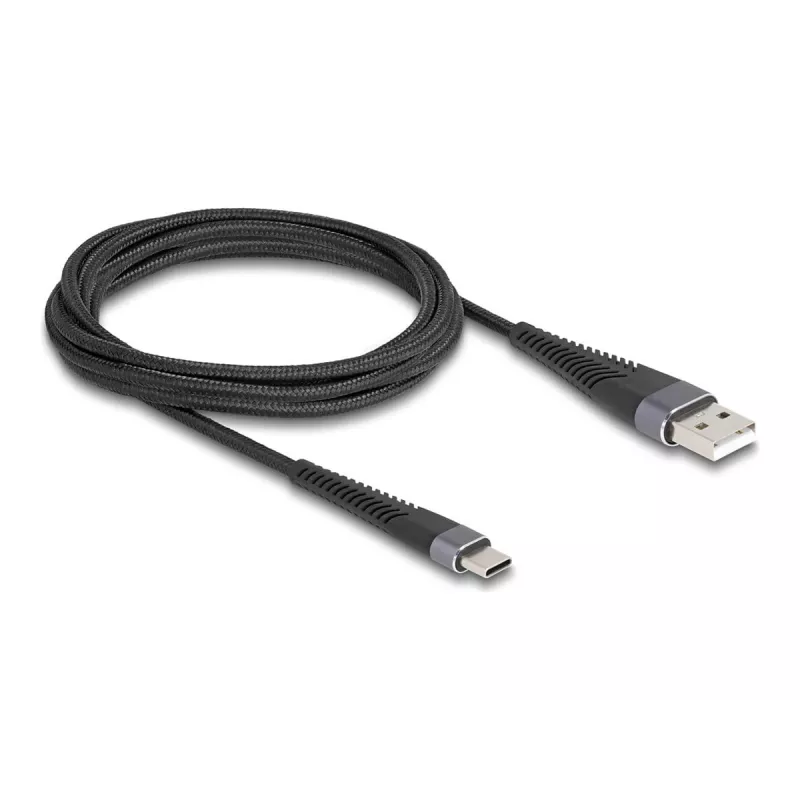DeLOCK USB kabelis USB 2.0 2 m USB A USB C Melns 81122