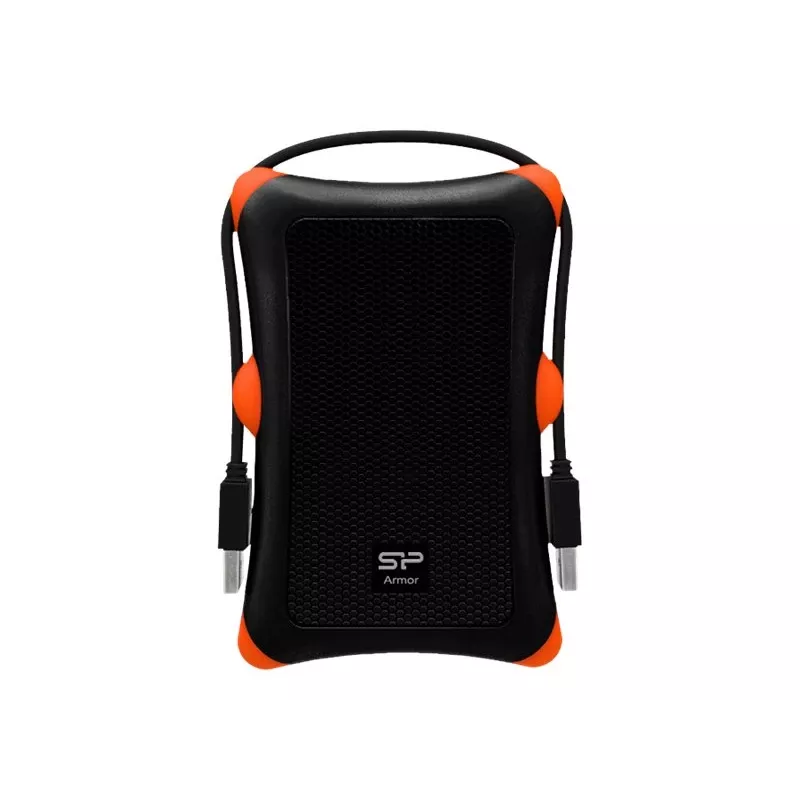 HDD/SSD korpuss Silicon Power Armor A30, 2,5 collu vienas vietas, USB 3.2 Gen 1, Micro-USB A, oranžs/melns