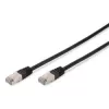 Tīkla kabelis Digitus CAT 5e SF/UTP Patch Cord melns 3 m