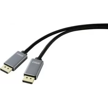 SpeaKa Professional DisplayPort DisplayPort savienojuma kabelis [1x DisplayPort spraudnis - 1x DisplayPort spraudnis] 5,00 m Melns (SP-8993892)