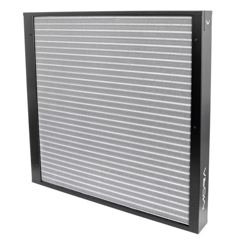Radiators Watercool MO-RA IV 600 melns — atbalsta 120 mm ventilatorus