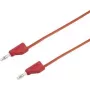VOLTCRAFT Test Lead [Spraudnis 4 mm - Spraudnis 4 mm] 1 m Sarkans MSB-300 (MSB-300-1-Red)