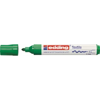 Edding 4500 basic tekstila marķieri (5 gab.), dažādās krāsās, 2–3 mm