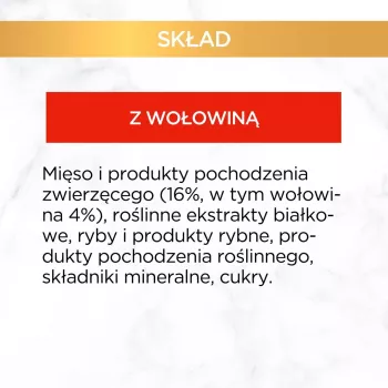GOURMET Gold Sauce Delight Beef - mitrā kaķu barība - 85 g