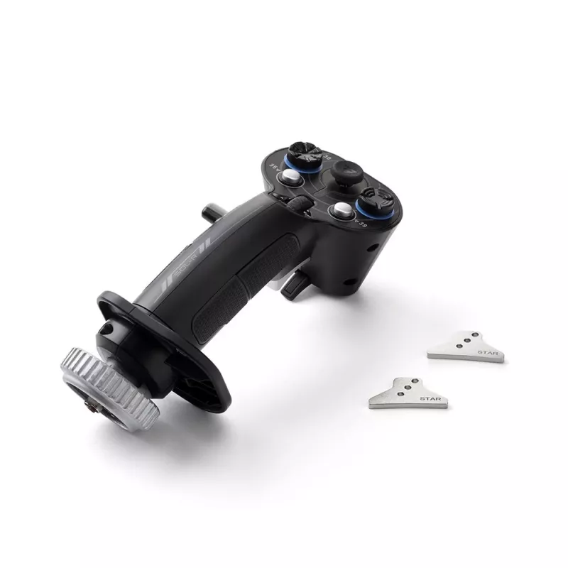 Flightstick pievienojamais rokturis Thrustmaster Sol-R 3 AVA, melns, USB Type-C, analogais/digitālais, PC, 75×115×200 mm
