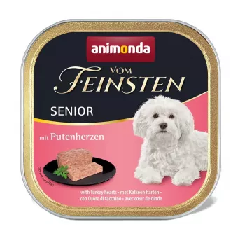 Mitrā suņu barība animonda ANIMONDA Vom Feinsten Moist Food Senior Turkey 150 g, bez lipekļa un sojas