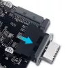 USB 3.0 adapteris GrauGear GG 18025 — A tipa sievišķais, 180° orientācija