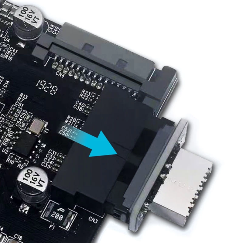 USB 3.0 adapteris GrauGear GG 18025 — A tipa sievišķais, 180° orientācija