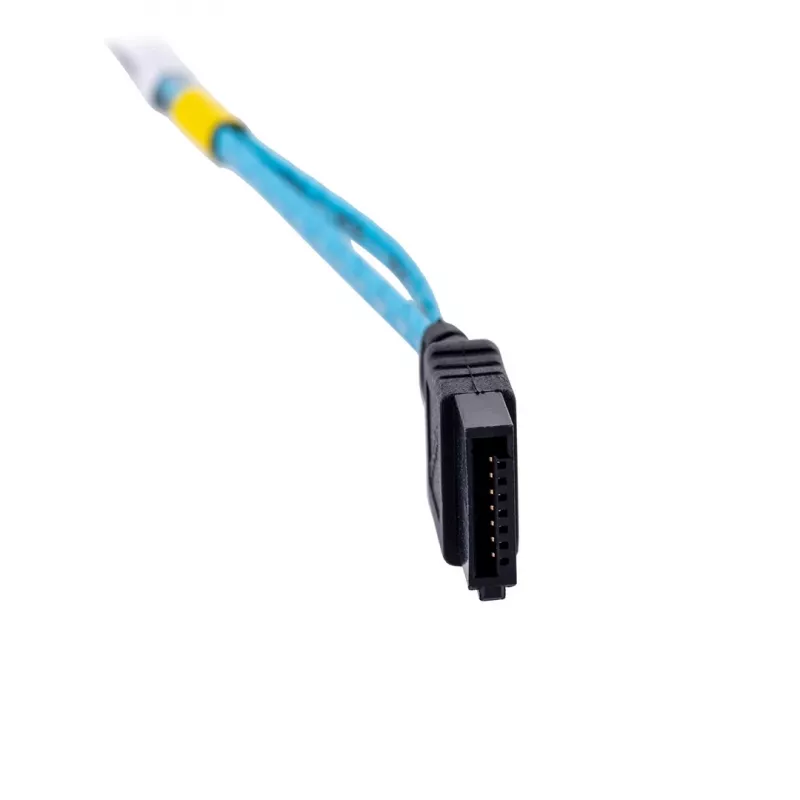 SATA kabelis Supermicro CBL-0186L 4x apaļš 0,56 m, SATA I, taisns vīrietis–vīrietis, melns/zils/balts