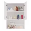 Topeshop POLA MINI DK balts vannas istabas uzglabāšanas skapis Balts
