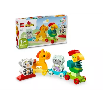 Konstrukciju rotaļlieta LEGO DUPLO Animal Train 10412 — 19 gab., vecumam no 1,5 gadiem, 170×60×430 mm