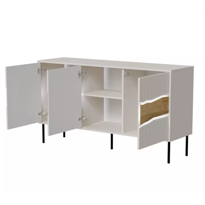Kumode Cama Meble INSERTO 3D 143,5×40×80 cm — kašmira apdare ar LED