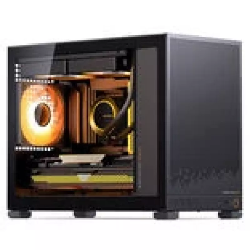 Jonsbo D32 STD PC-korpuss + TRYX PANORAMA SE Complete šķidrās dzesēšanas sistēma, ARGB - 240mm, melns