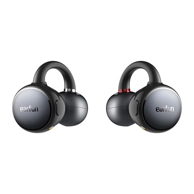 Bezvadu uzliekamās austiņas Earfun Clip (melnas) modelis CW100G