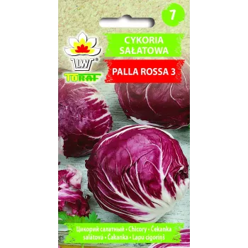 Lettuce Chicory Palla Rossa 3 Toraf dārzeņu sēklas, 5g iepakojums